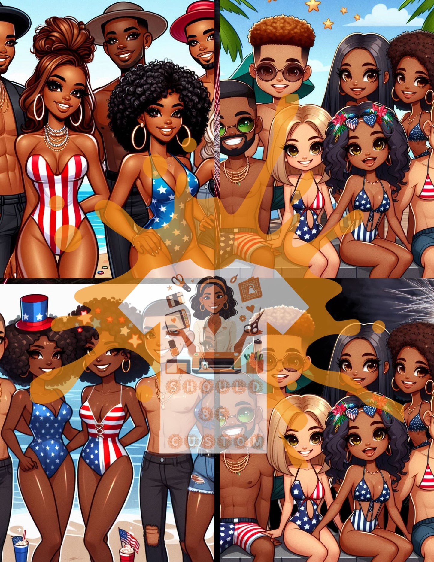 4th of July Images and AI Prompts - 37 images and 10 prompts!